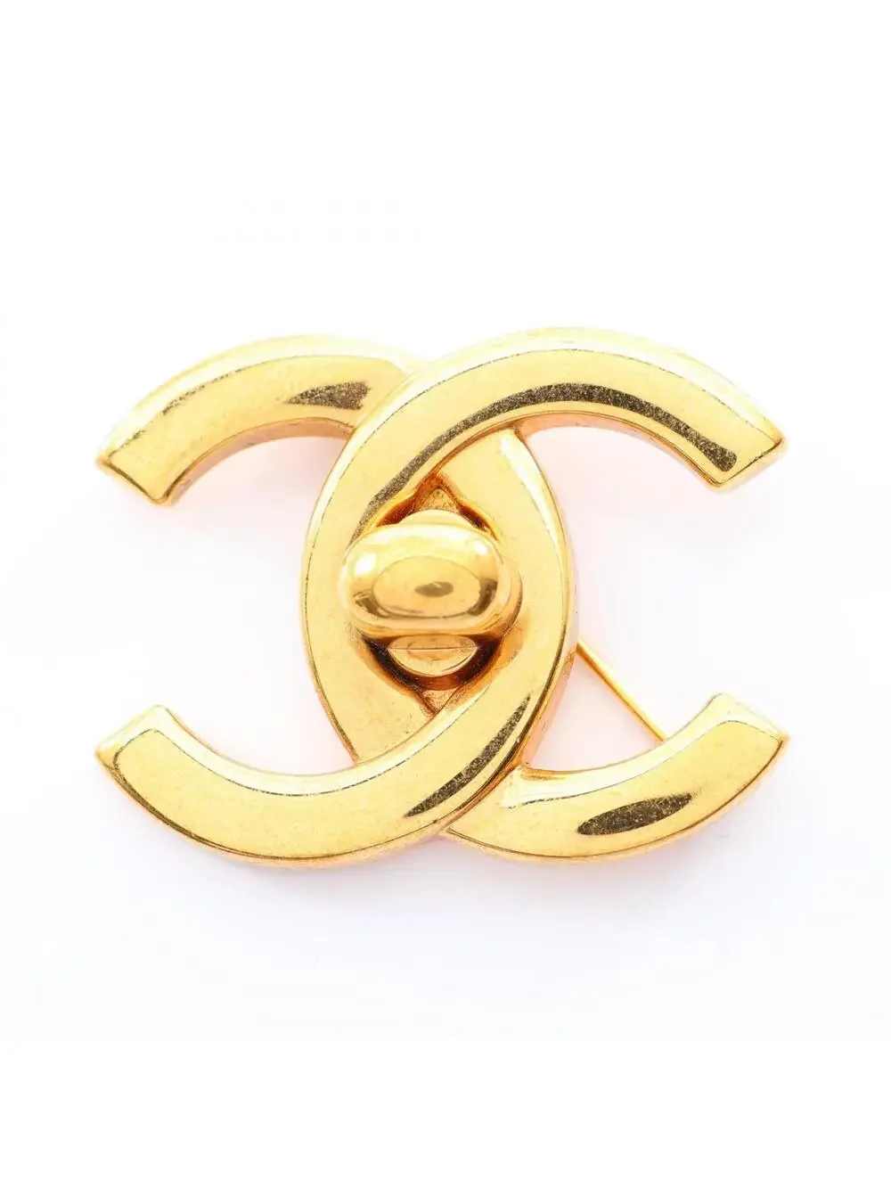 Chanel Cc Logo Brooch Metal #357809C10B